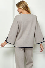 Accent Detail Top - Mocha