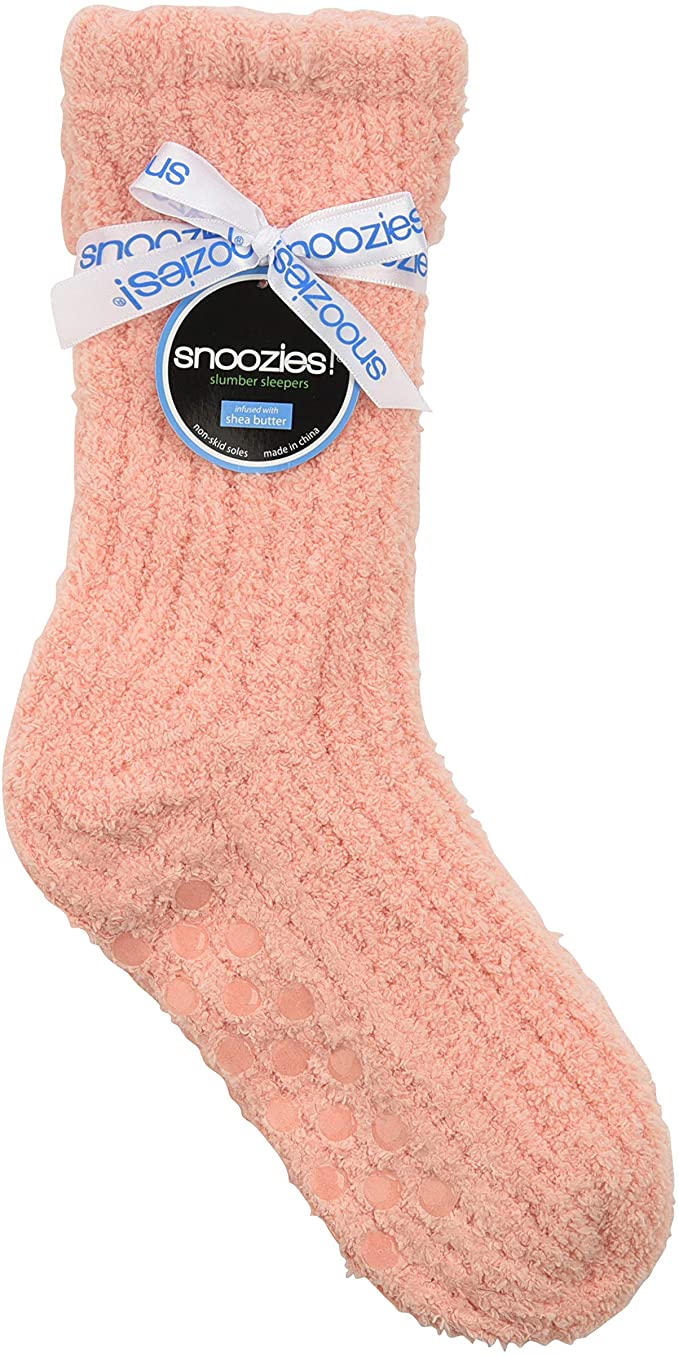 Snoozies Non-Slip Socks - Coral