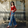 BYW8254 Embroidered Jean - Med. Blue
