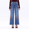 BYW8254 Embroidered Jean - Med. Blue
