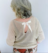 Back Bow Detail Top - Beige