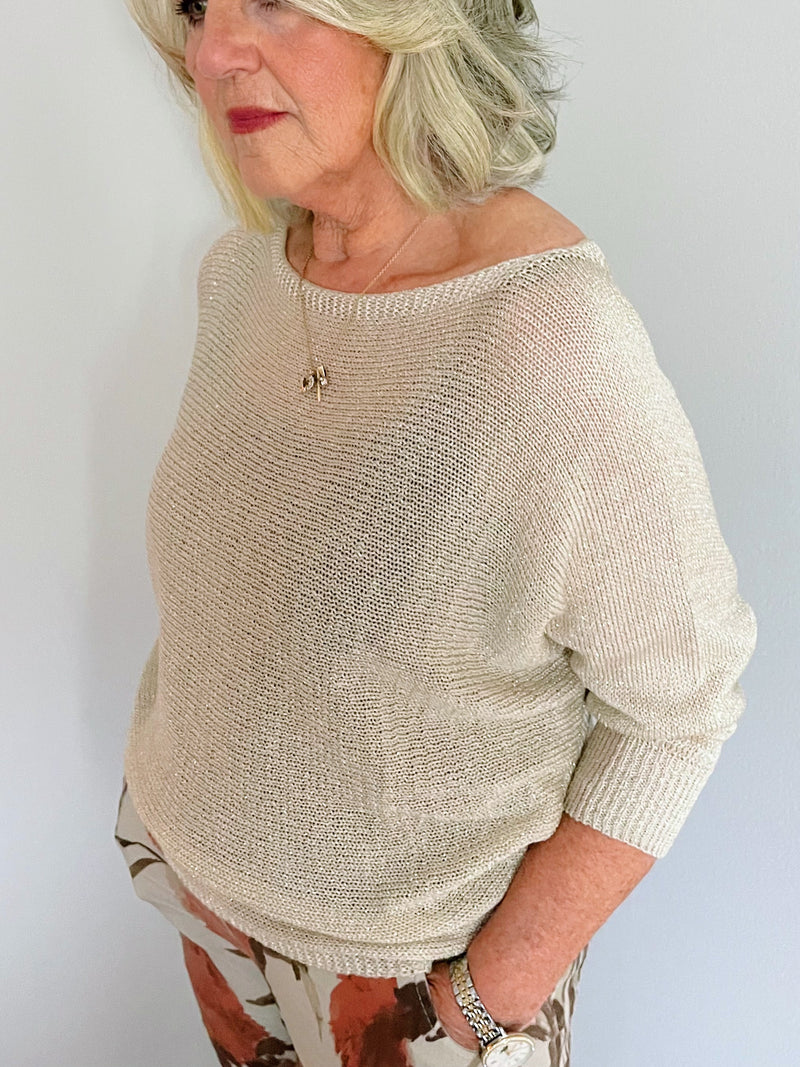 Back Bow Detail Top - Beige