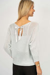 Back Bow Detail Top - White