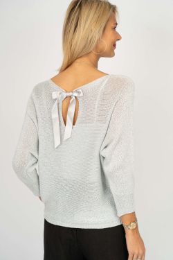 Back Bow Detail Top - White