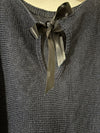 Back Bow Detail Top - Navy