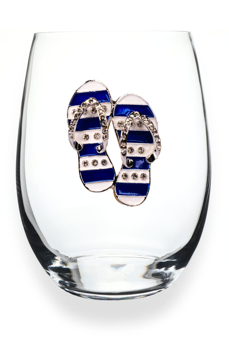 QJ Stemless Wine Glass - Flip Flops