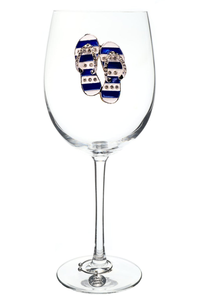 QJ Stemmed Wine Glass - Flip Flops