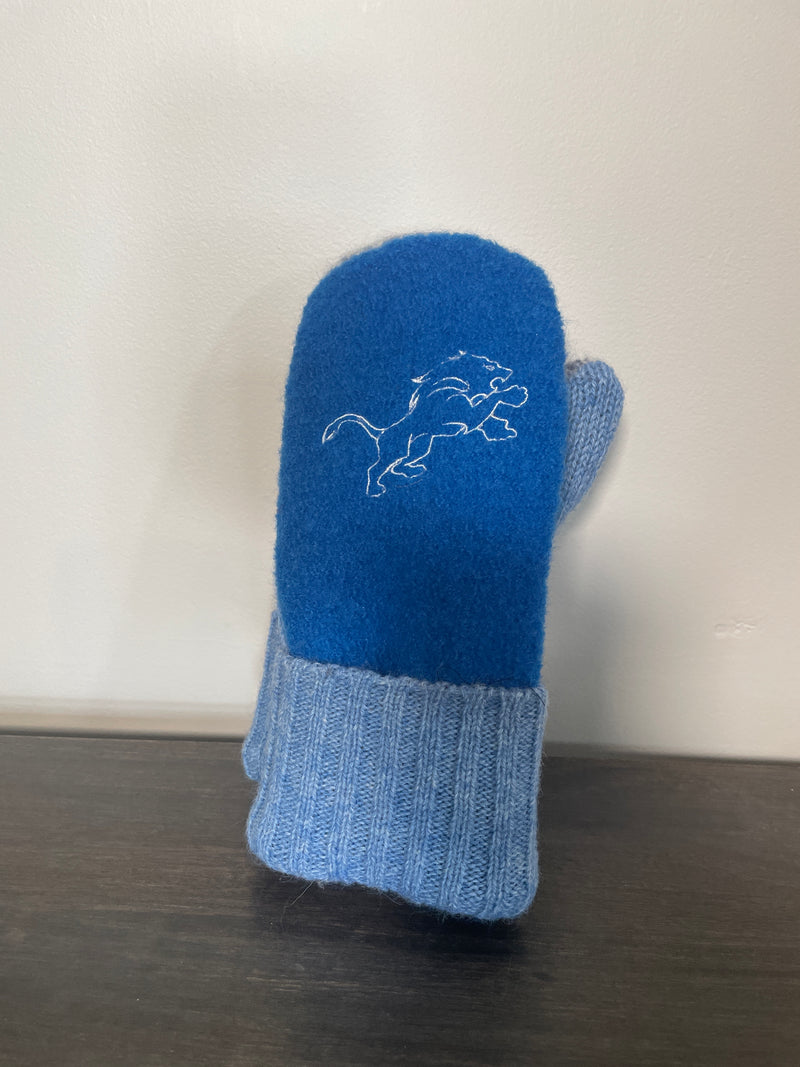 Wear-it-Again Wool Mittens - Detroit Lions