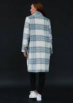 Central Park Plaid Coat - White/Grey