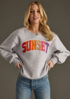 Sunset Crewneck Sweatshirt - Grey