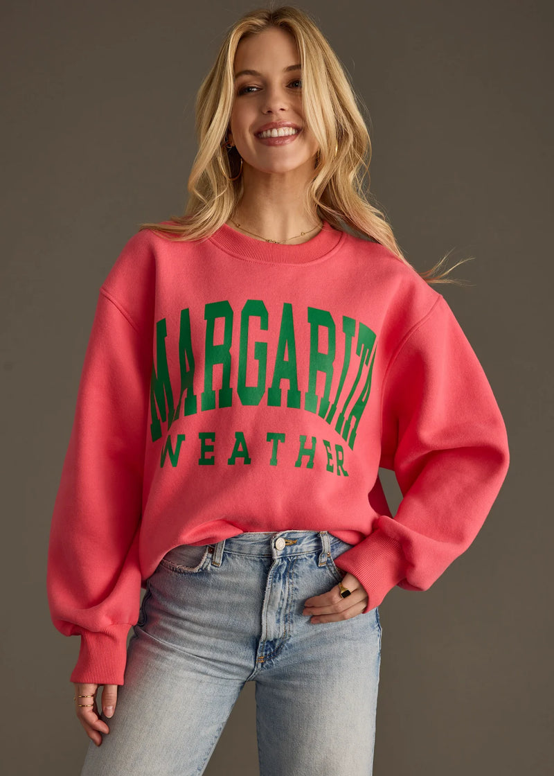 Margarita Weather Sweatshirt - Coral