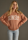 Sunset Crewneck Sweater - Mocha