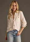 Mindi Button-Down Top - Ivory