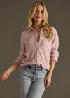 Mindi Button-Down Top - Dusty Pink