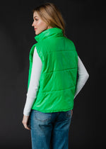 World Traveler Puffer Vest - Kiwi