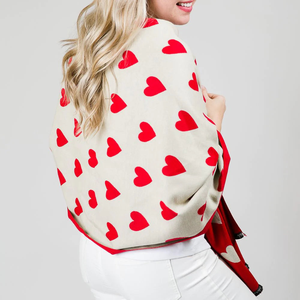 Sweet Heart Wrap - Red