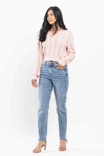 JB88617 Vintage Slim Jean - Med. Blue