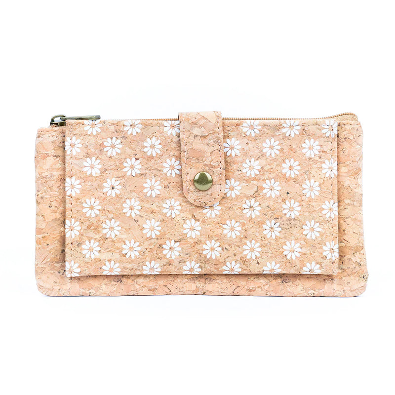 Cork Daisy Pattern Wallet