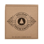 Holiday Cheese Knives Box Set