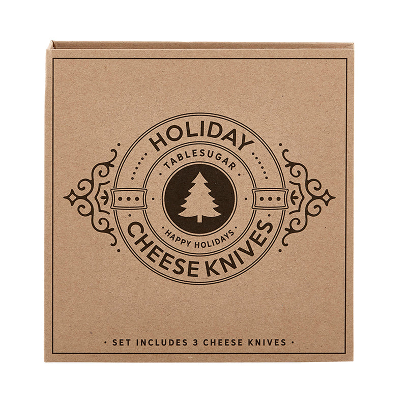 Holiday Cheese Knives Box Set