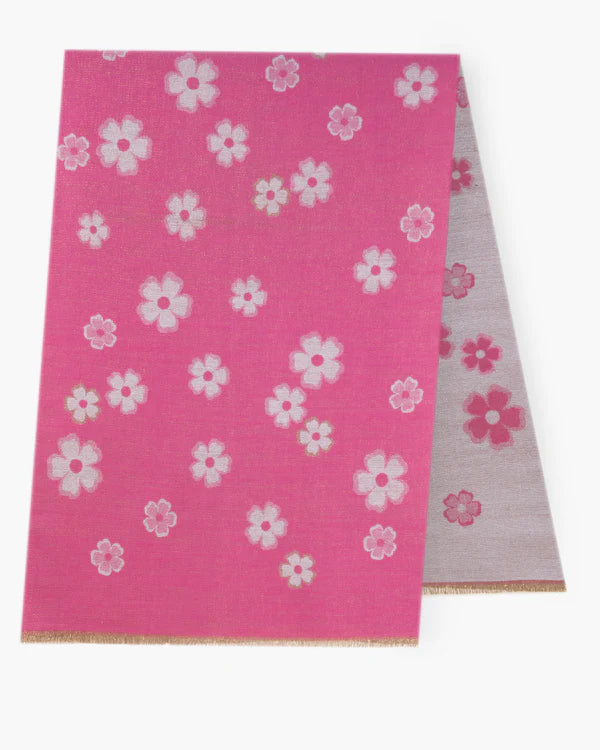 Primrose Metallic Scarf - Hot Pink