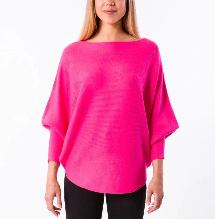 Slouchy Sweater - Hot Pink