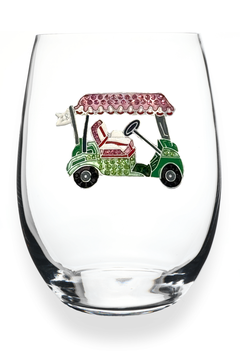 QJ Stemless Wine Glass - Golf Cart