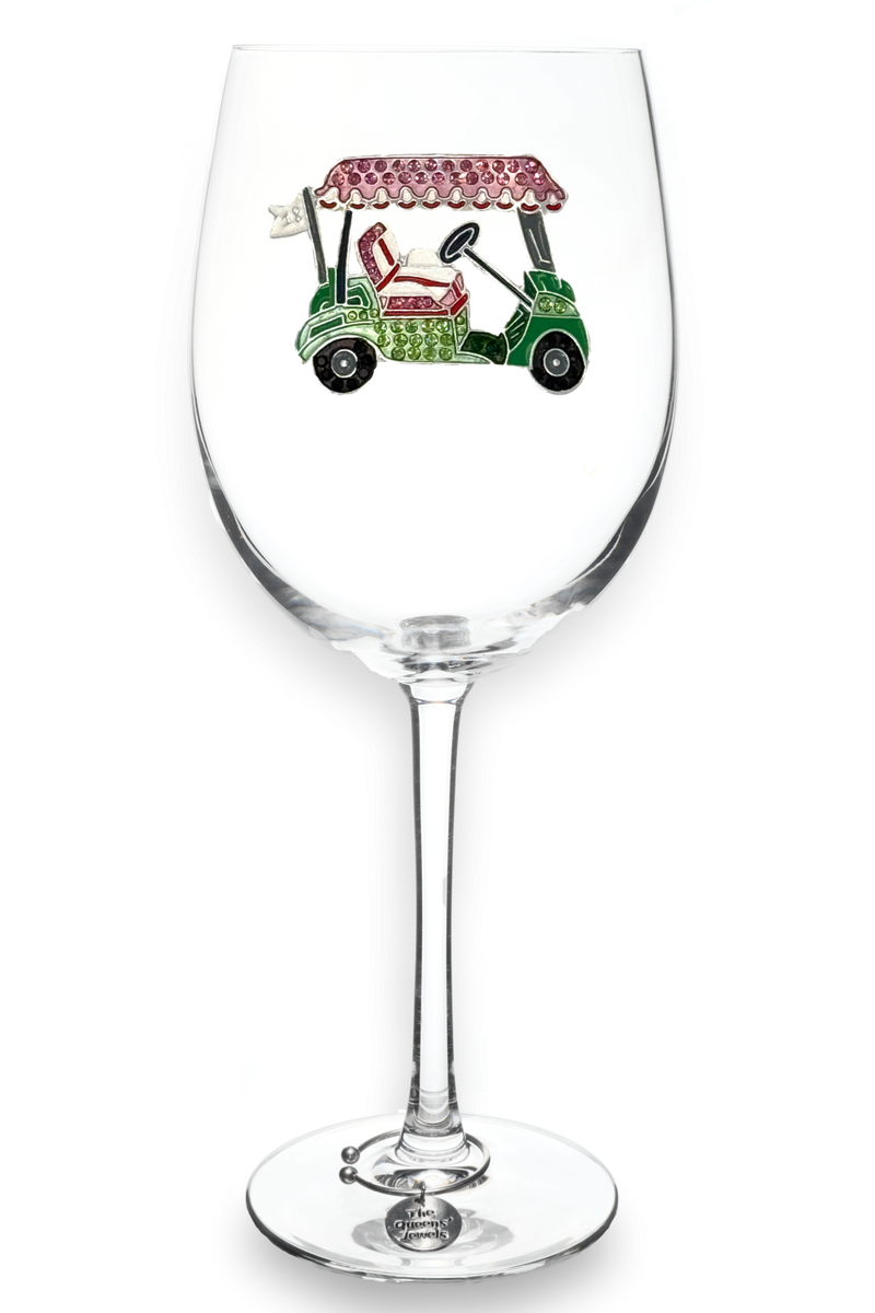 QJ Stemmed Wine Glass - Golf Cart