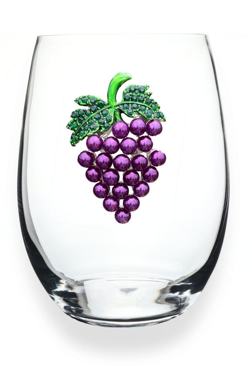 QJ Stemless Wine Glass - Purple Grape