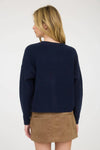 Horses Button-Down Cardigan - Navy