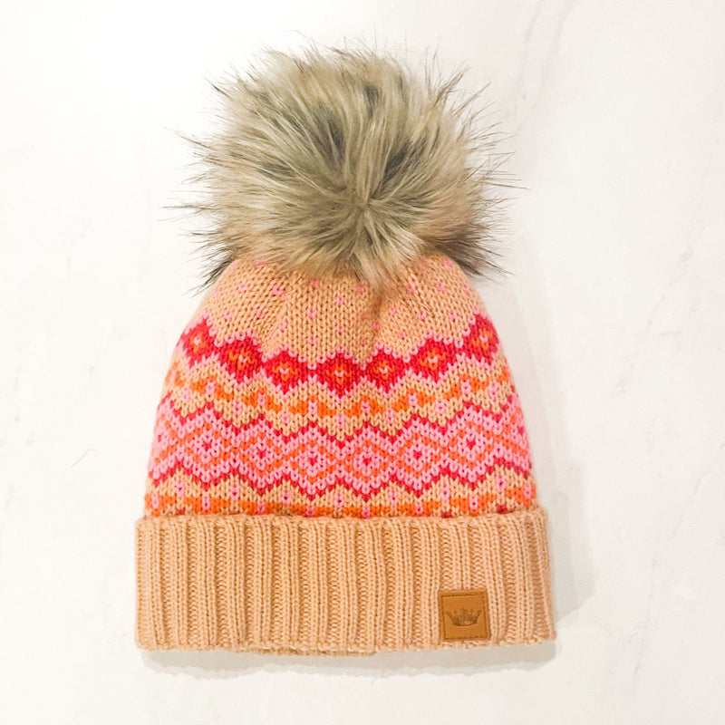 Perfect In Pink Pom Hat - Blush