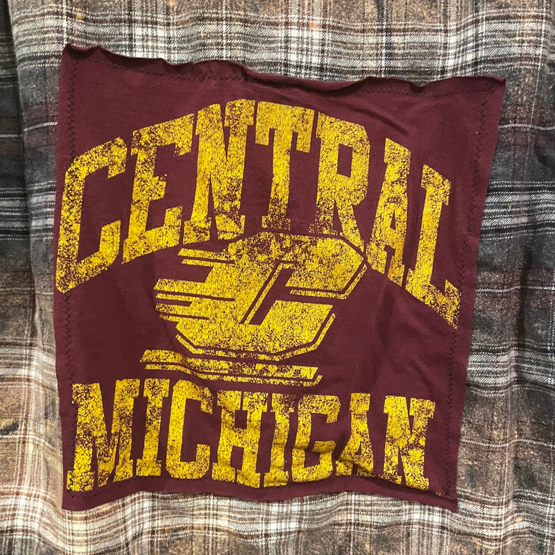 Graphic Back Flannel - "Central Michigan"