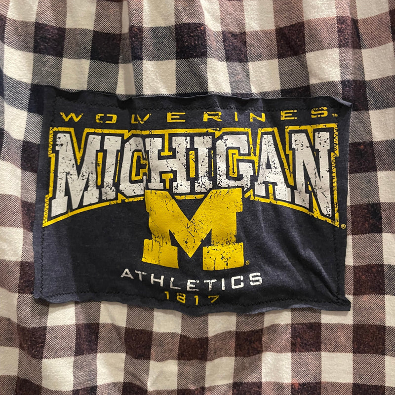 Graphic Back Flannel - Michigan "Block M"