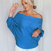 Slouchy Sweater - Blue Frost