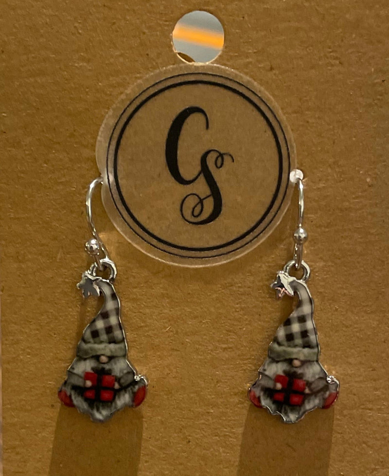 E523 - Xmas Gnome Earrings NF