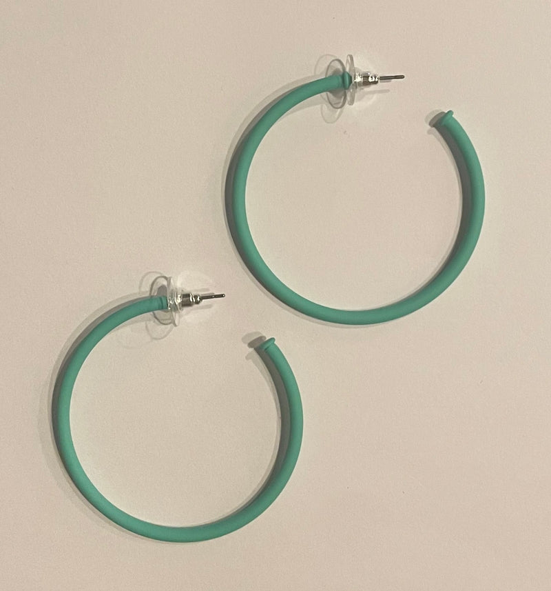 E397 - All About The Hoop Earring - Aqua