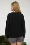 Ice Skates Design Sweater - Black