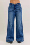 JB82674 MR Trouser Retro Wide Jean - Dk. Denim
