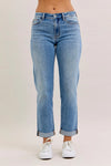 JB82703 MR Boyfriend Jean - Med. Denim