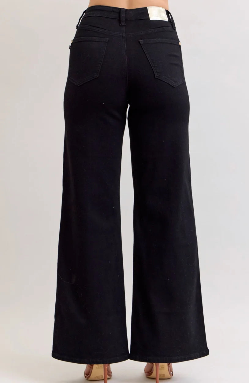 JB881057 HW Retro Wide Jean - Black