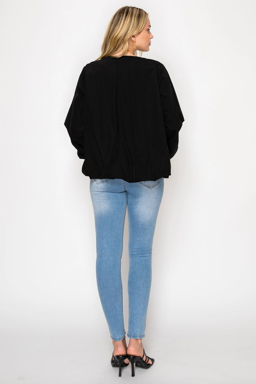 Jaylan Zip-Up Jacket - Black
