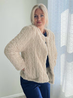 Joshua Faux Fur Pattern Jacket - Beige