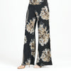 Mum Blossom Long Palazzo Pant - Black