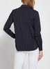 LYS - Connie Slim Button-Down Top - Navy