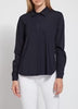 LYS - Connie Slim Button-Down Top - Navy