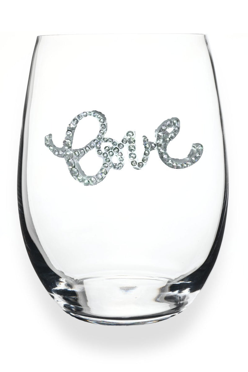 QJ Stemless Wine Glass - Love