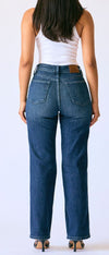 Petite - MR Straight Classic Jean - Dark