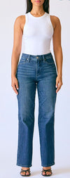 Petite - MR Straight Classic Jean - Dark