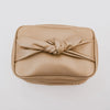 Madelyn Bow Makeup Bag - Gold