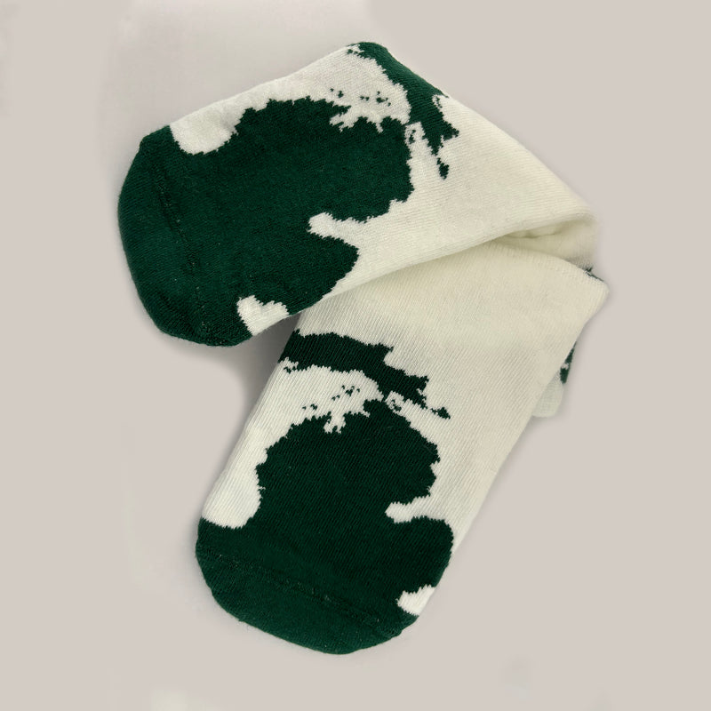 Michigan State Green/White Ankle Socks